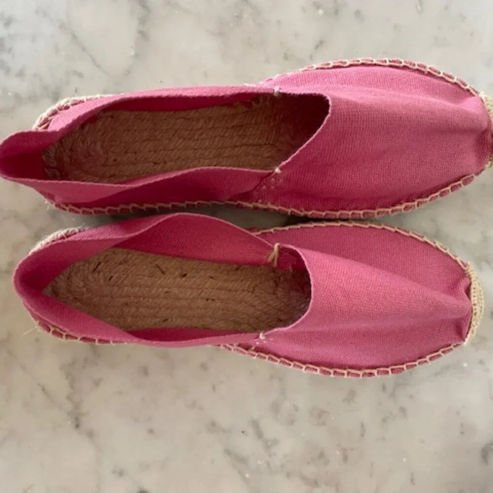 COSIDO A MANO Espadrille Loafers Size 36 Pink NWOT